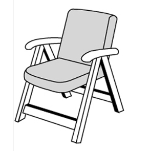 LIVING 2115 nízký - polstr na židli a křeslo