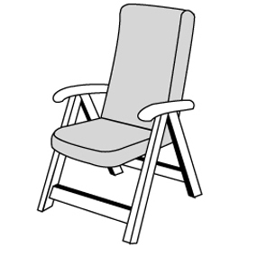 LIVING 4911 vysoký – polstr na křesla a židle