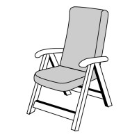 HIT UNI 7846 vysoký - set 4ks – polstr na křesla a židle