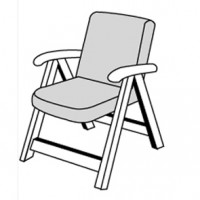 STAR UNI se zipem 7777 nízký - polstr na židli a křeslo