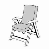LIVING 2097 střední - polstr na židli a křeslo