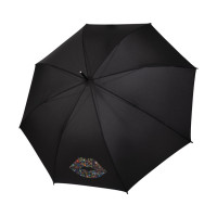 Long Flex AC Kiss black UV Protection - dámský holový vystřelovací deštník