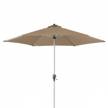 Levně Automatický naklápěcí slunečník s klikou Doppler ACTIVE 280 cm - hnědý