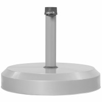 Stojan na slunečník - betonový 25 kg stříbrný