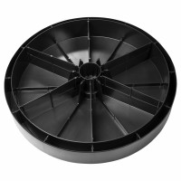 Stojan pro velké slunečníky 70 l bílý