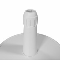 Stojan pro velké slunečníky 70 l bílý