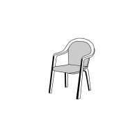 SPOT 129 monoblok nízký - polstr na židli