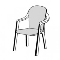 SPOT 3104 monoblok vysoký - polstr na židli