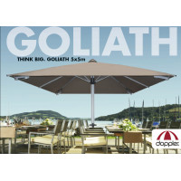 GOLIATH 5 x 5 m - velký gastro slunečník