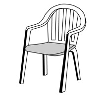 SPOT 6118 monoblok sedák - polstr na židli