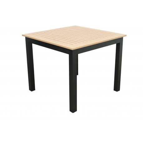 Doppler EXPERT WOOD antracit - zahradní gastro hliníkový stůl 90 x 90 x 75cm