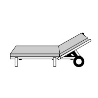 HIT UNI 9827 - polstr na zahradní lehátko