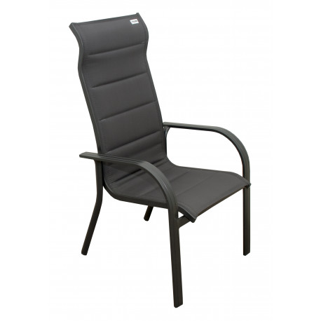 Doppler MIAMI šedé - zahradní hliníkové stohovatelné křeslo