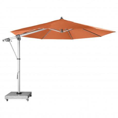 Zahradní slunečník s boční tyčí Doppler EXPERT 350P- terakota (cihlová)
