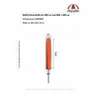 Basic - ochranný obal pro středové slunečníky do 400 cm a 300 x 300 cm