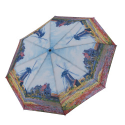 Magic Mini Monet "Větrné mlýny" - dámský plně automatický skládací deštník