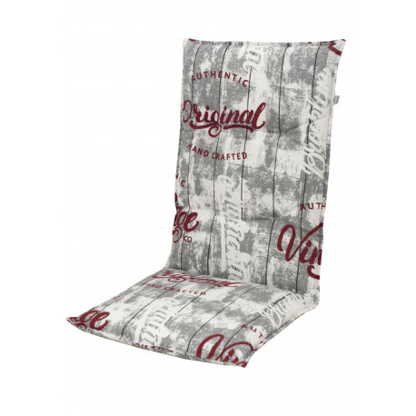 Doppler LIVING 2901 vysoký - polstr na židli a křeslo, šedá, s motivem