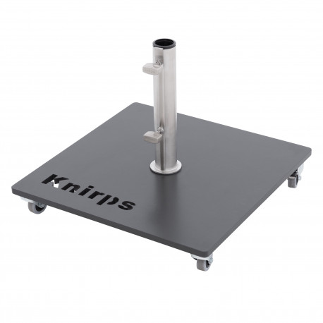 Pojízdný ocelový stojan pro slunečník s kolečky - Knirps 50 kg