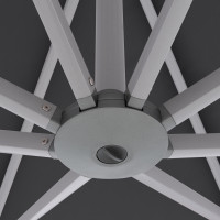 KNIRPS 320 x 320 - luxusní výkyvný zahradní slunečník s boční tyčí