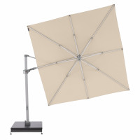 KNIRPS 320 x 320 - luxusní výkyvný zahradní slunečník s boční tyčí