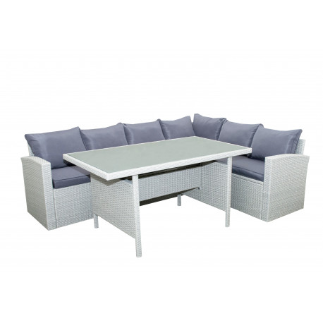 Doppler PANAMA - zahradní rohová ratanová sedací souprava