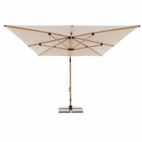 ALU WOOD XL 400 x 300 cm - výkyvný zahradní slunečník s boční tyčí