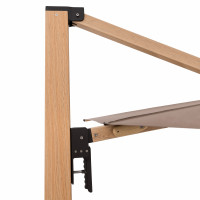 ALU WOOD XL 400 x 300 cm - výkyvný zahradní slunečník s boční tyčí