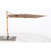 ALU WOOD XL 400 x 300 cm - výkyvný zahradní slunečník s boční tyčí