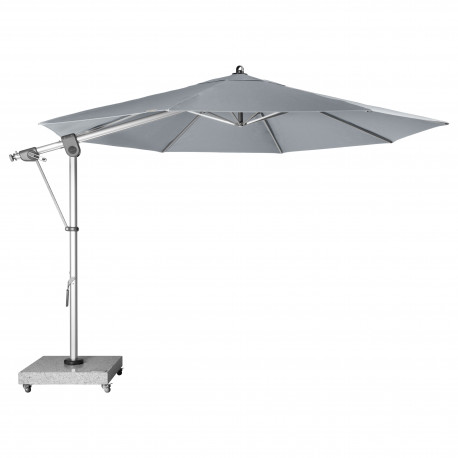 Zahradní slunečník s boční tyčí Doppler EXPERT 350P- šedý