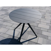 SIT GREY - zahradní hliníkový stůl kulatý 90 cm