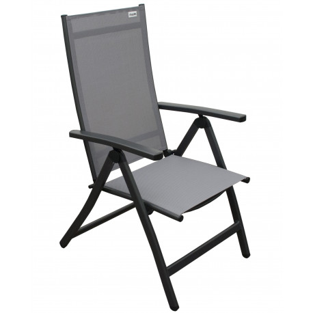 Doppler ACTIVE šedé - zahradní polohovací křeslo