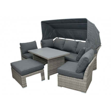 Doppler RELAX - zahradní modulová ratanová sedací souprava