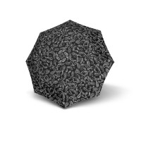 Mini Fiber Black&White - dámský skládací deštník