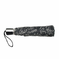 Mini Fiber Black&White - dámský skládací deštník