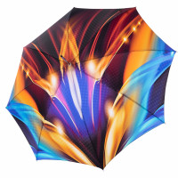 Elegance Boheme Flame - dámský luxusní deštník s abstraktním potiskem plamenů