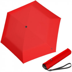 KNIRPS US.050 RED - lehký dámský skládací plochý deštník