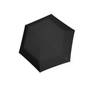 KNIRPS US.050 NEON BLACK - lehký dámský skládací plochý deštník