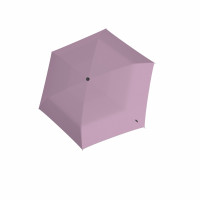 KNIRPS US.050 ROSE WITH BLACK - lehký dámský skládací plochý deštník