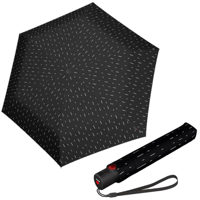 KNIRPS U.200 RED - elegantní dámský plně automatický deštník