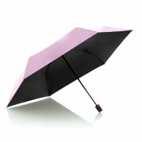 KNIRPS U.200 BLACK WITH ROSE - elegantní dámský plně automatický deštník