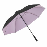 Knirps U.900 XXL BLACK WITH ROSE - ultralehký holový deštník