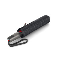 KNIRPS T.400 PRINTS CHECK - elegantní pánský plně automatický deštník