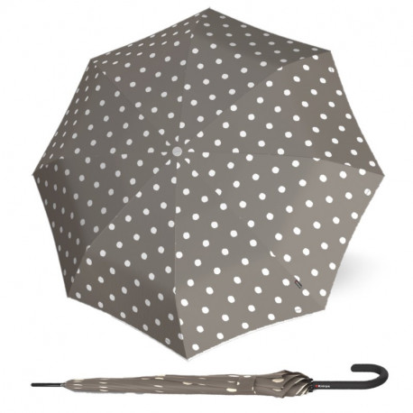 Elegantní holový vystřelovací deštník - Knirps T.760 DOT ART TAUPE