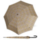 KNIRPS T.760 CHECK BEIGE - elegantní holový vystřelovací deštník