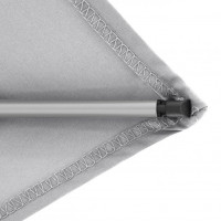 KNIRPS Silver 230 x 150 cm - prémiový zahradní slunečník s klikou a středovou tyčí