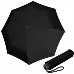 KNIRPS A.050 MEDIUM BLACK - elegantní dámský skládací deštník
