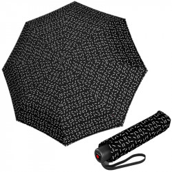 KNIRPS A.050 2DANCE BLACK - elegantní dámský skládací deštník