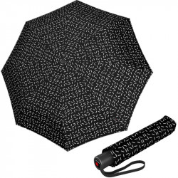 KNIRPS A.200 2DANCE BLACK - elegantní dámský plnoautomatický deštník