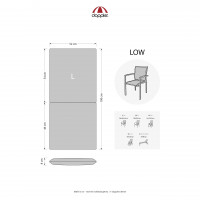 MOTION XL 8605 nízký - polstr na židli a křeslo