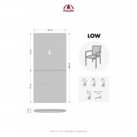 SPOT 2910 nízký - polstr na židli a křeslo